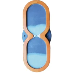 Jeu mural sablier sable de verre - orange