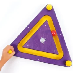 Jeu mural triangle - violet
