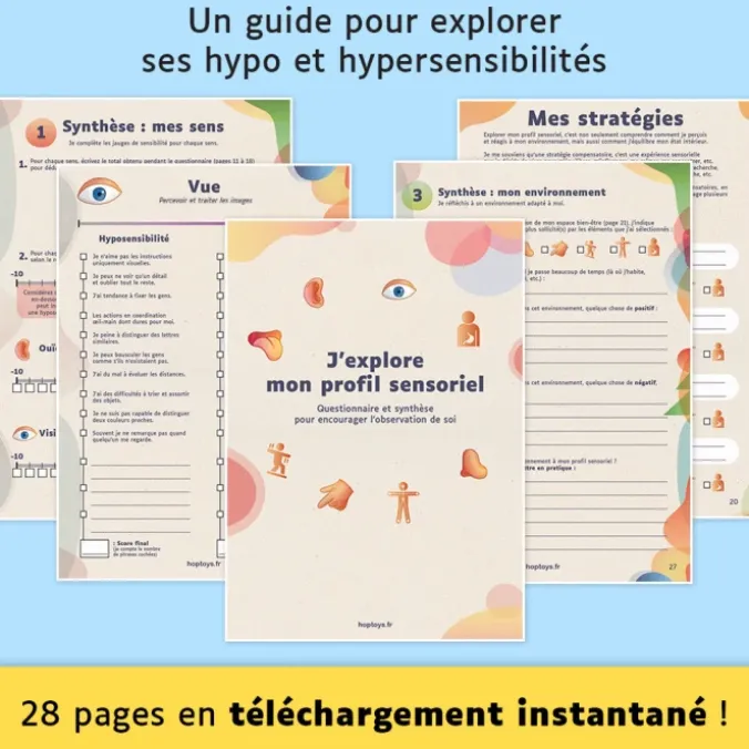 J'explore mon profil sensoriel, guide pour connaître et comprendre ses sensibilités