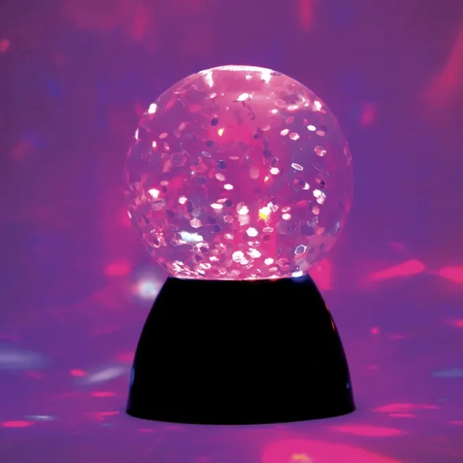 Lampe boule paillettes