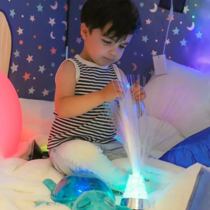 Lampe fibres optiques