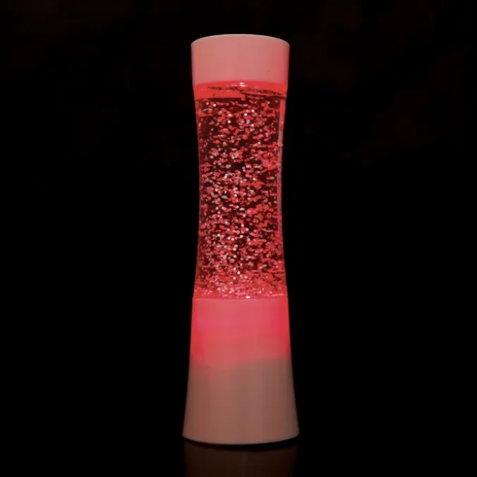 Lampe pailletée à secouer