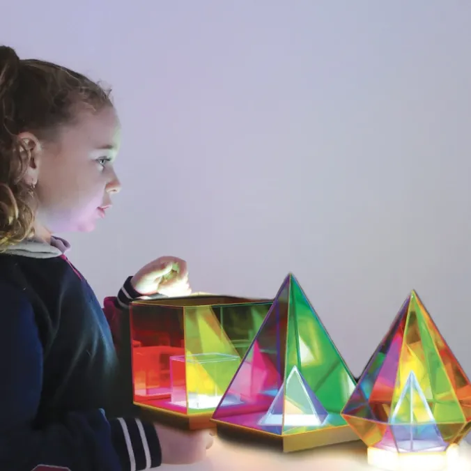 Lampe prismatique 3D - Pyramide