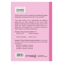 Les p'tits cahiers pour cogiter - n°6 organisons-nous