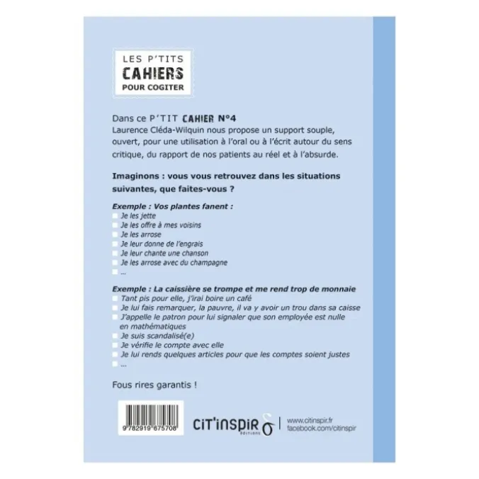 Les p'tits cahiers pour cogiter - n°4 supposons que…