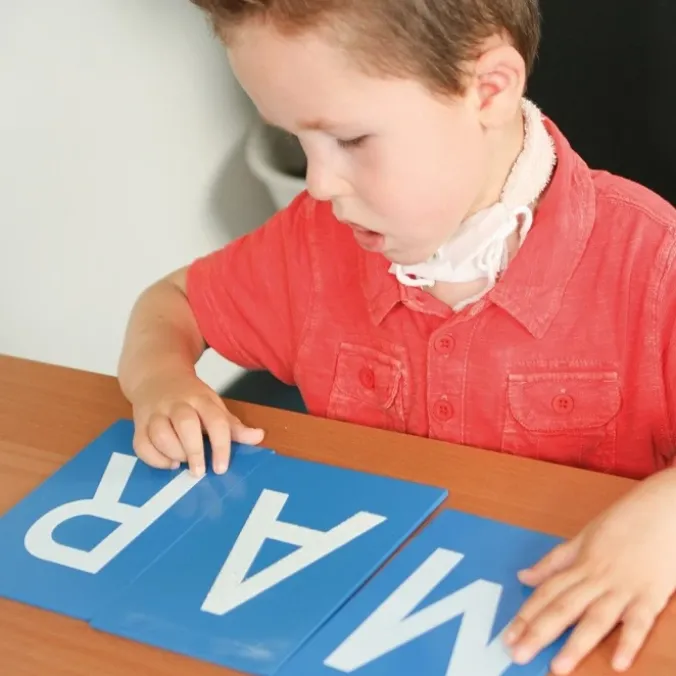 Lettres rugueuses Montessori