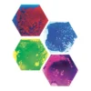 Lot de 4 plaques sensori-motrices hexagonales