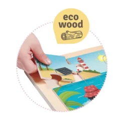 Lot de 4 puzzles les quatre saisons et un monde durable