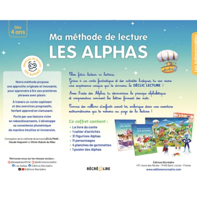 Ma méthode de lecture Les Alphas