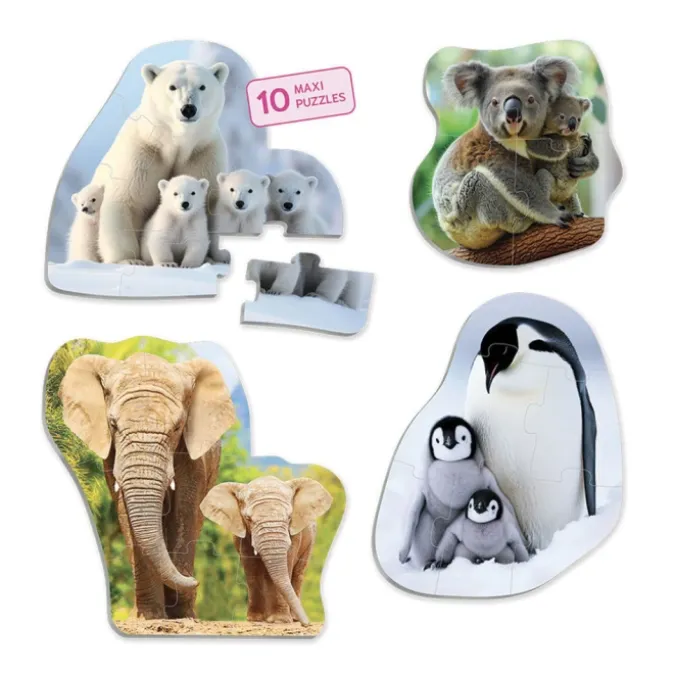 Maxi-puzzles les animaux et leurs petits