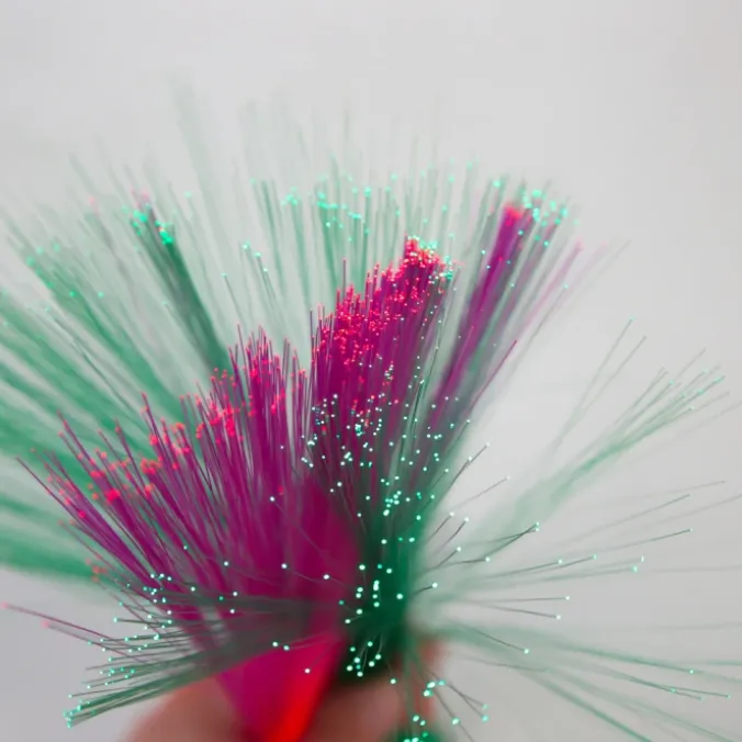Mini-lampes fibres optiques par 4