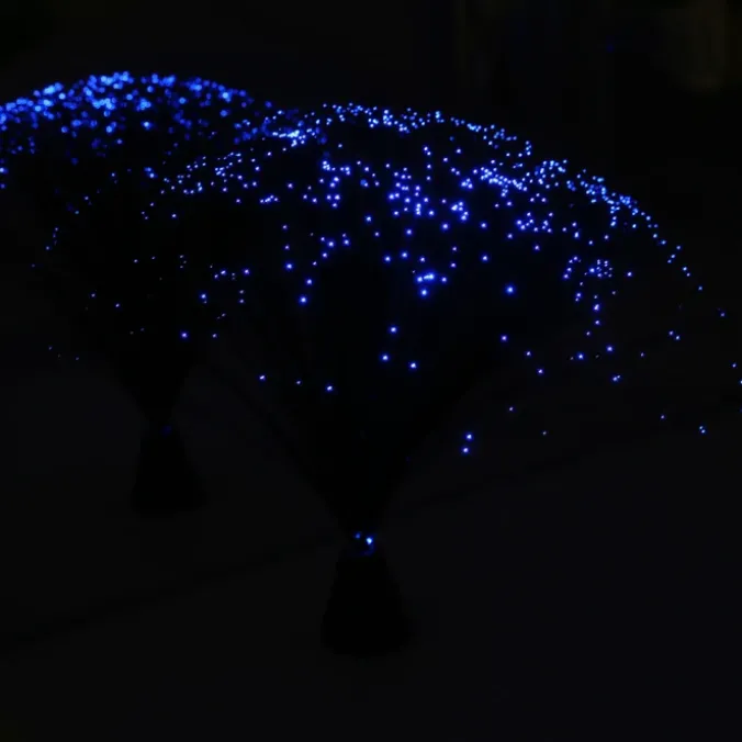 Mini-lampes fibres optiques par 4