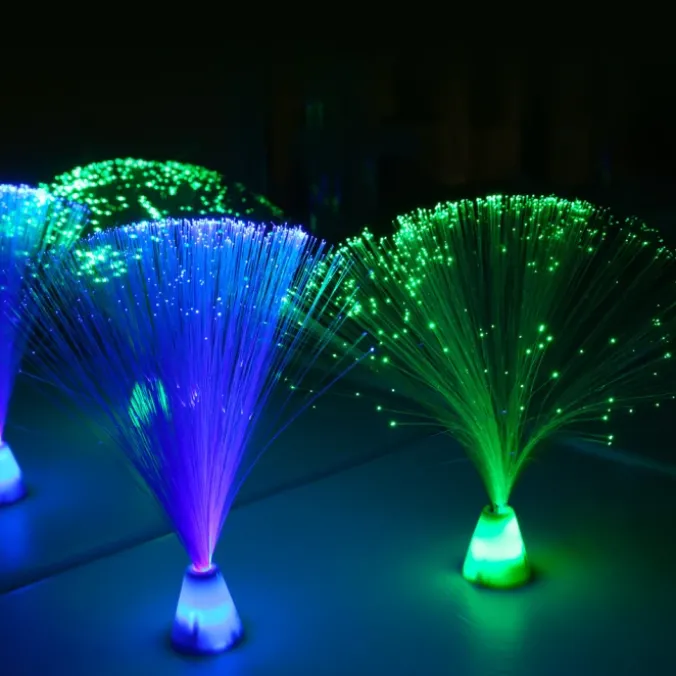 Mini-lampes fibres optiques par 4