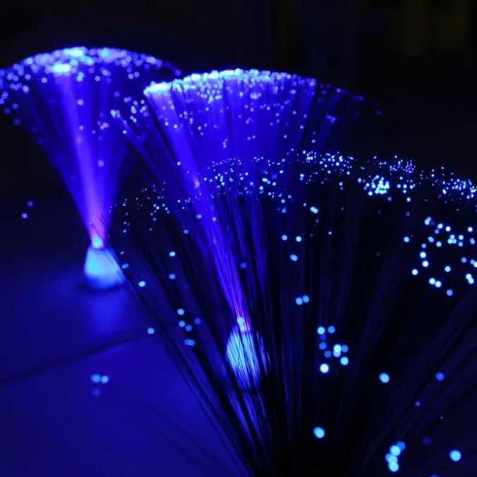 Mini-lampes fibres optiques par 4