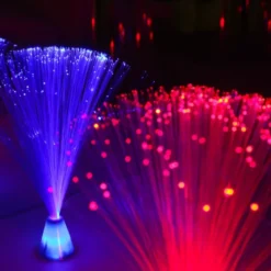 Mini-lampes fibres optiques par 4