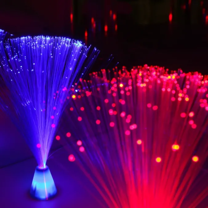 Mini-lampes fibres optiques par 4