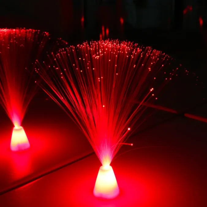 Mini-lampes fibres optiques par 4