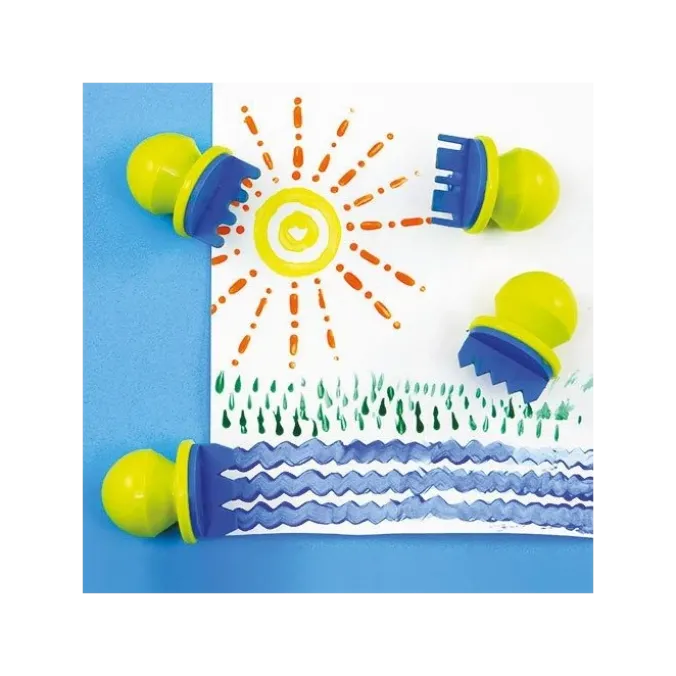 Mini pinceaux boules par 4