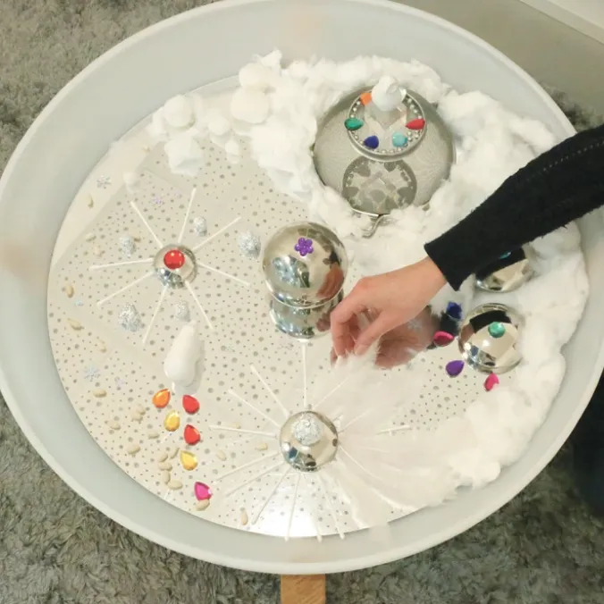Miroir pour bac d'exploration rond