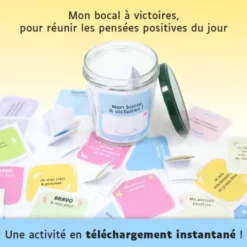 Mon bocal à victoires - Cartes de pensées positives