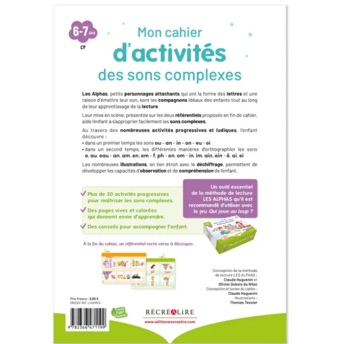 Mon cahier d'activités des sons complexes