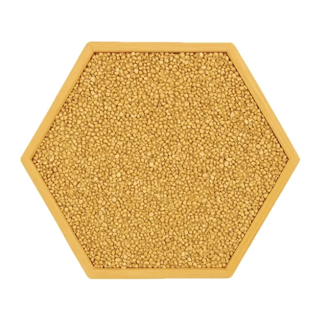 Panneau sensoriel hexagonal - sarrasin
