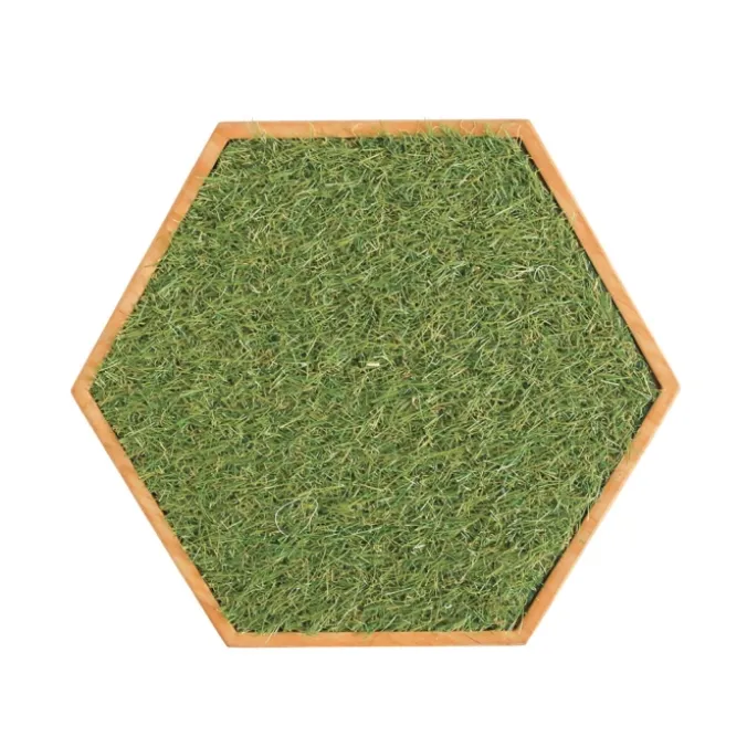 Panneau sensoriel hexagonal - herbe douce