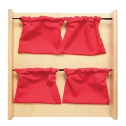 Panneau sensoriel tactile - Panneau sacs tissu