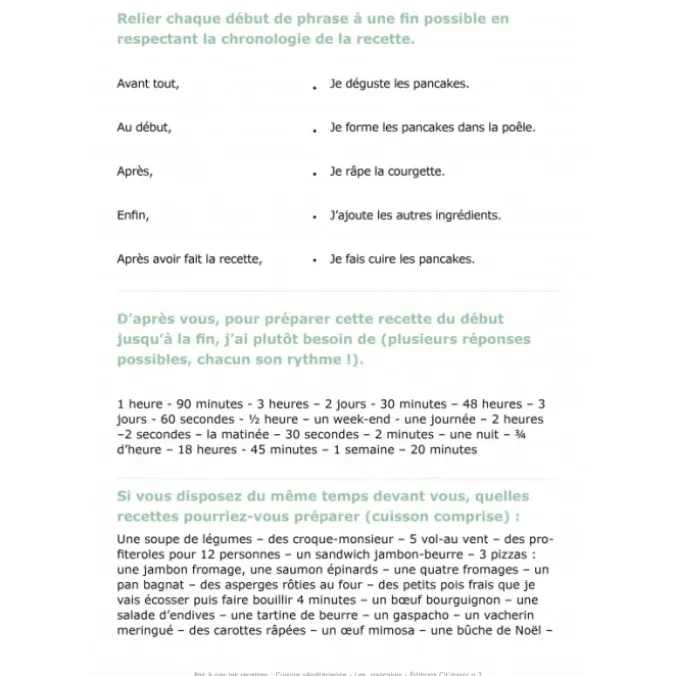 Pas à pas les recettes : les plats végétariens