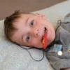 Pendentif à mâcher éclair rouge