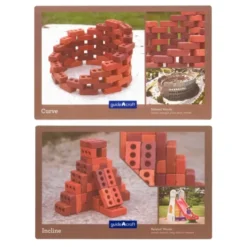 Petites briques de construction naturelles