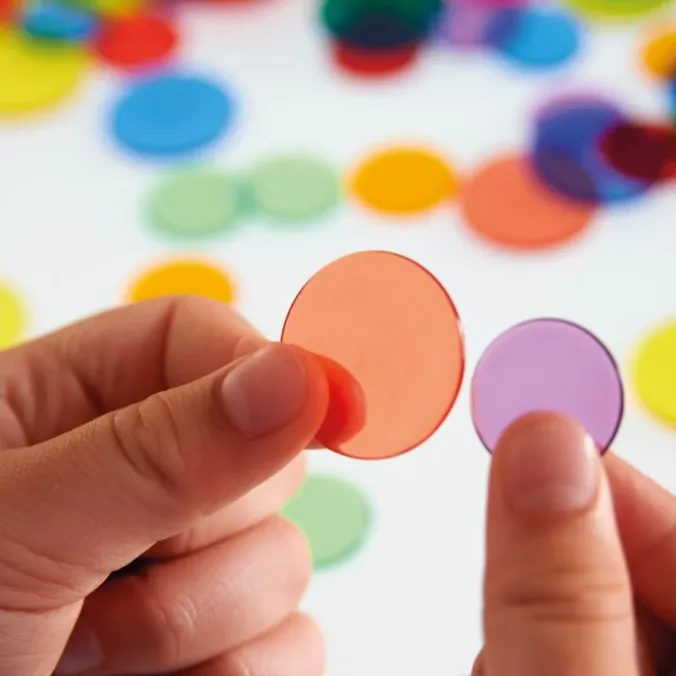 Pièces de comptage translucides x 500