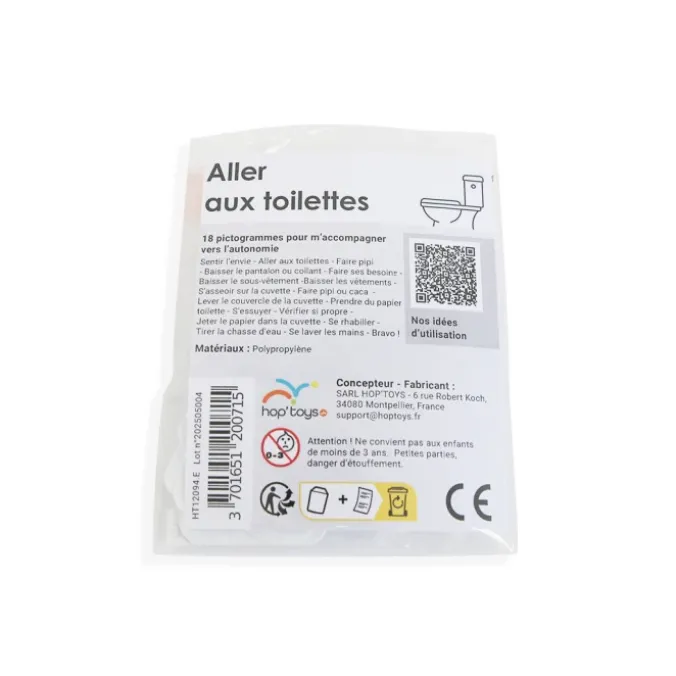 18 pictogrammes - Aller aux toilettes - Style épuré