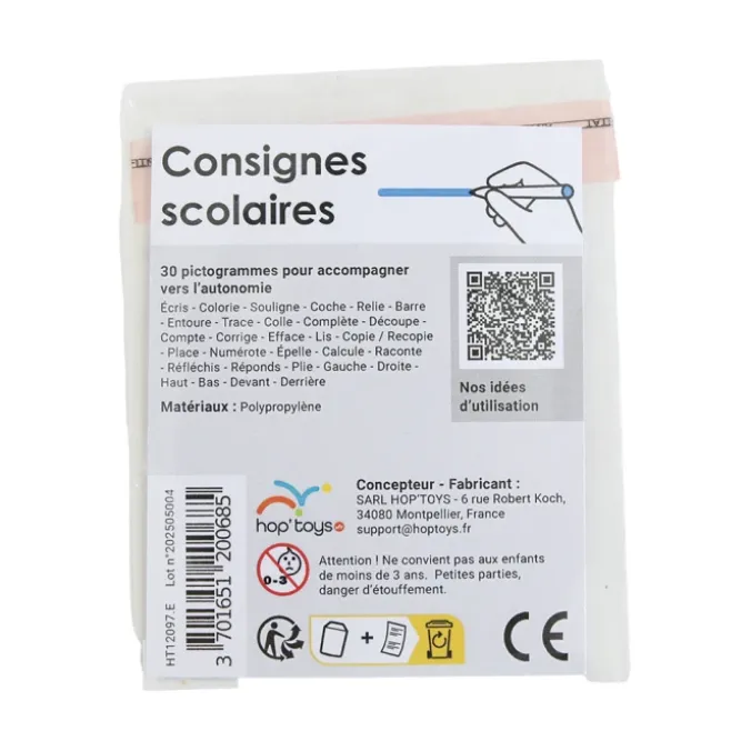 30 pictogrammes - Consignes scolaires