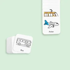 18 pictogrammes - Moyens de transport-kawaii