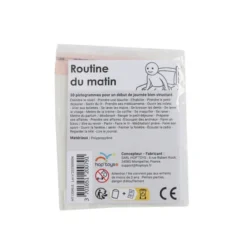 30 pictogrammes - Routine du matin - Style épuré