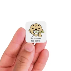 18 Pictogrammes - Se brosser les dents - Style kawaii
