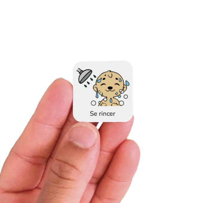 30 pictogrammes - Se doucher - Style kawaii