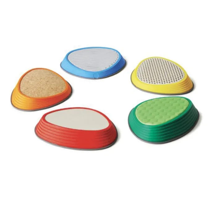 Pierres de rivières tactiles par 5