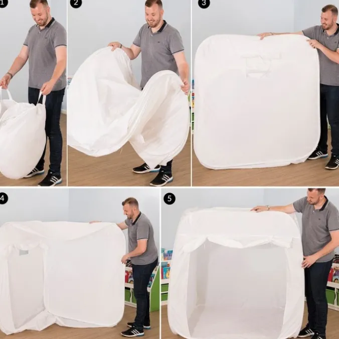 Pop-up espace sensoriel blanc