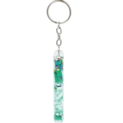 Porte-clés baguette gel pailleté