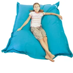 Pouf géant - Bleu pétrole