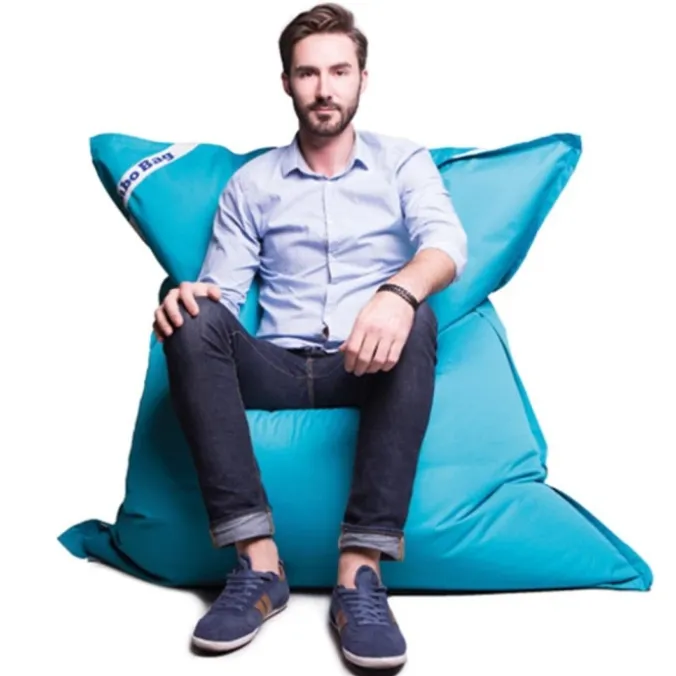Pouf géant - Bleu pétrole