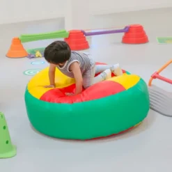 Pouf sensoriel rond