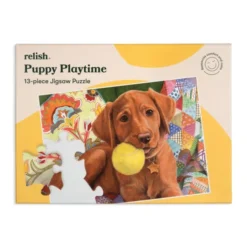Puzzle ergonomique - chiot - 13 pièces