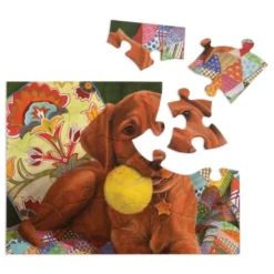 Puzzle ergonomique - chiot - 13 pièces