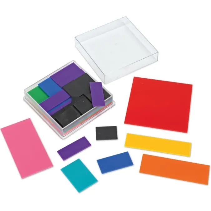 Rainbow fraction : carrés d'apprentissage