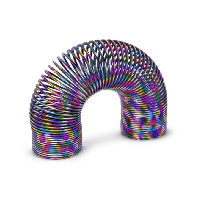 Ressort métallique arc-en-ciel