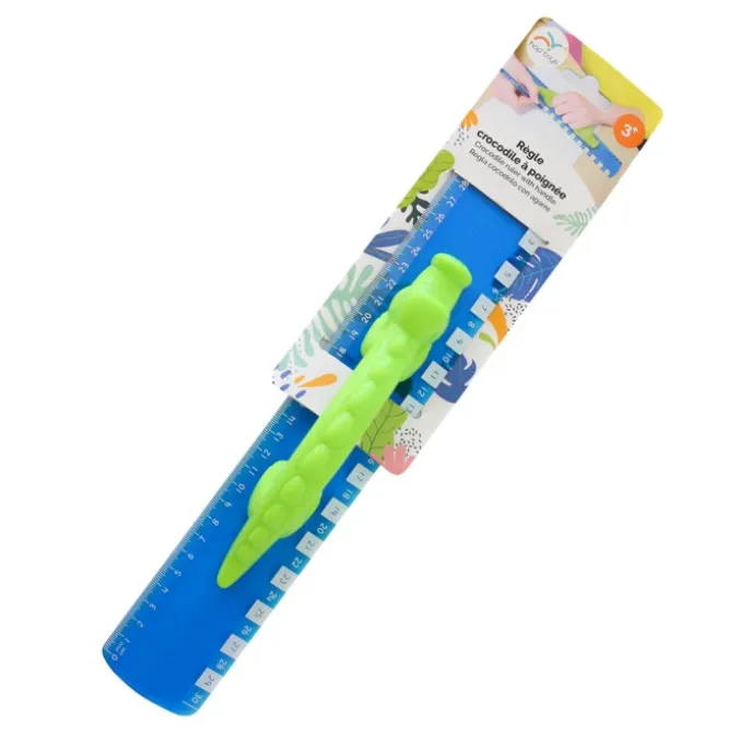 Règle avec poignée crocodile - Lot de 6