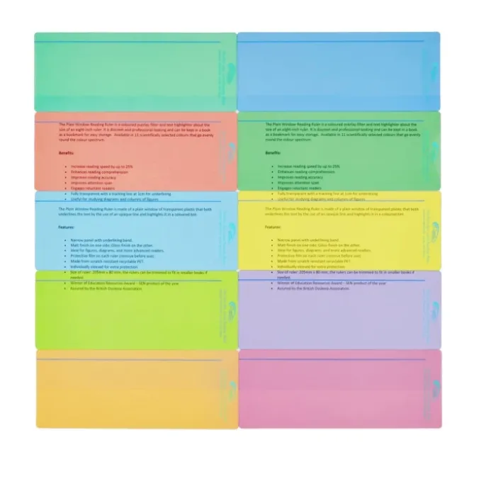 Règles de lecture colorées - souligner x 10